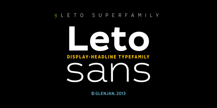 폰트 Leto Sans
