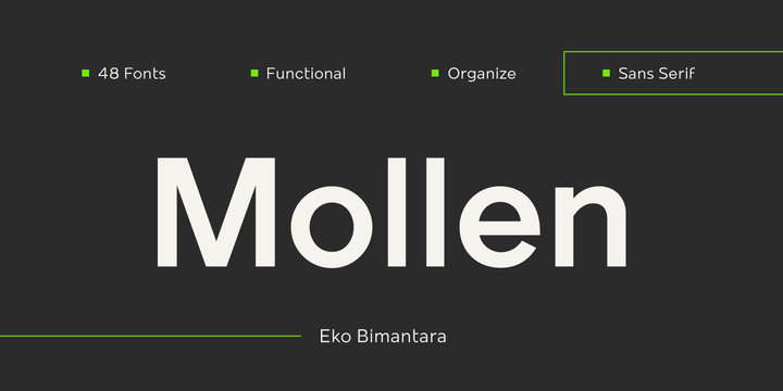 폰트 Mollen Condensed