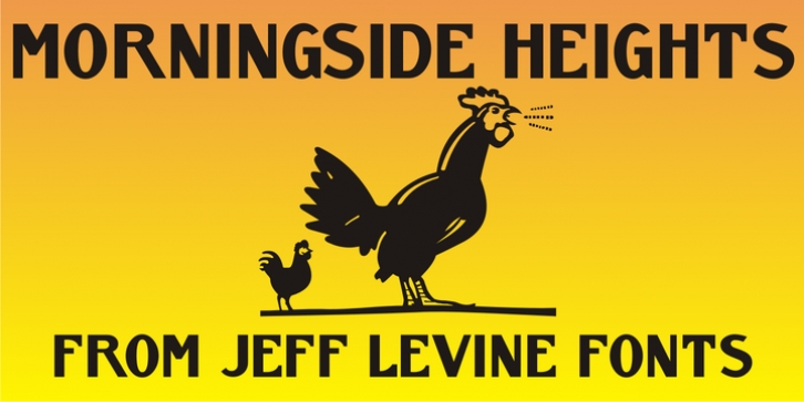 폰트 Morningside Heights JNL