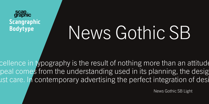 폰트 News Gothic SB