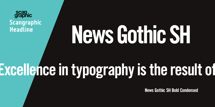 폰트 News Gothic SH