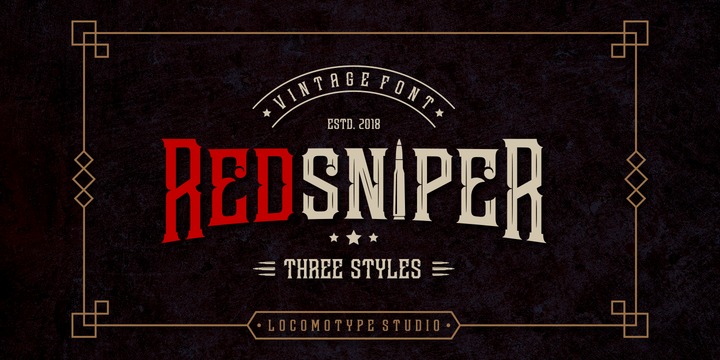 폰트 Redsniper