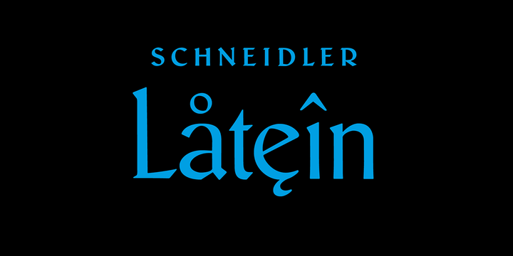 폰트 Schneidler Latein