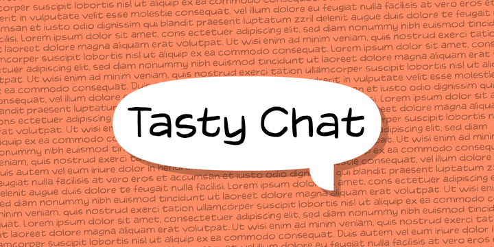 폰트 Tasty Chat