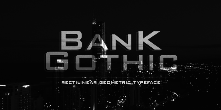 폰트 Bank Gothic