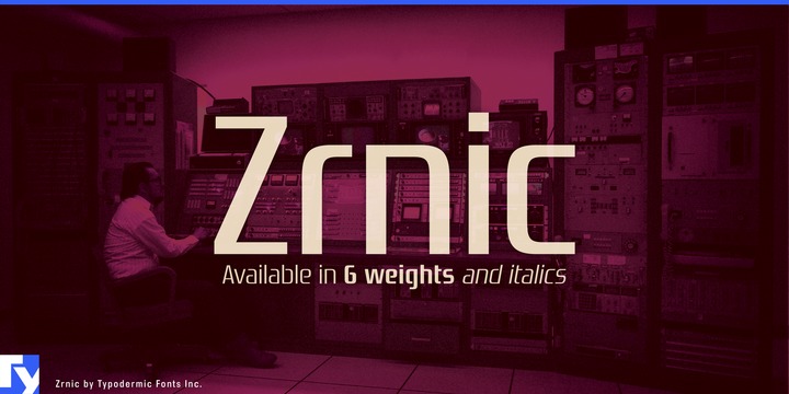 폰트 Zrnic