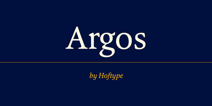 폰트 Argos
