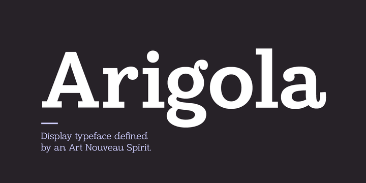 폰트 Arigola