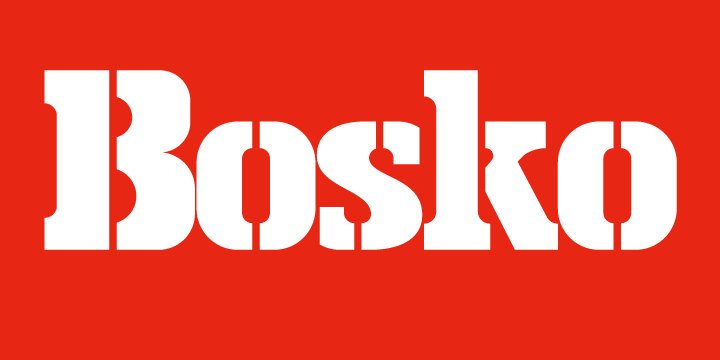 폰트 Bosko