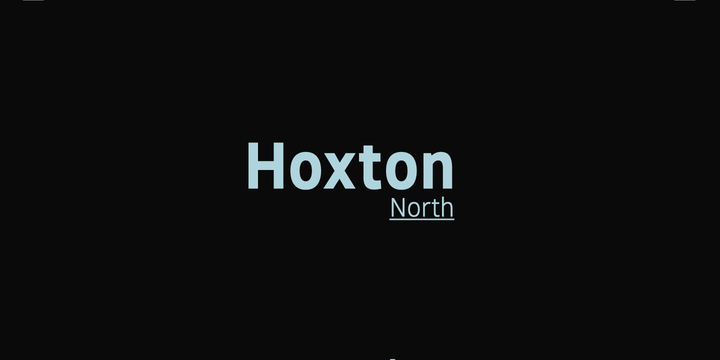 폰트 Hoxton North