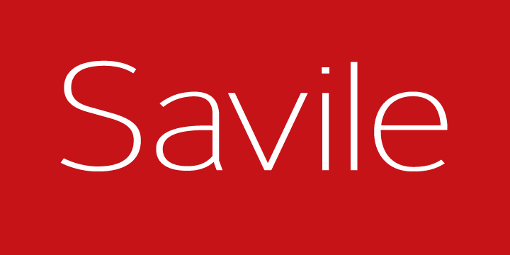 폰트 Savile