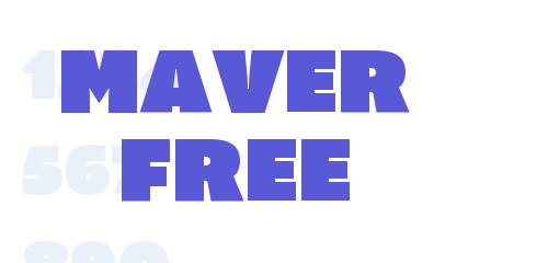 폰트 Maver Free
