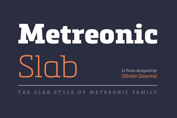 폰트 Metronic Slab Pro
