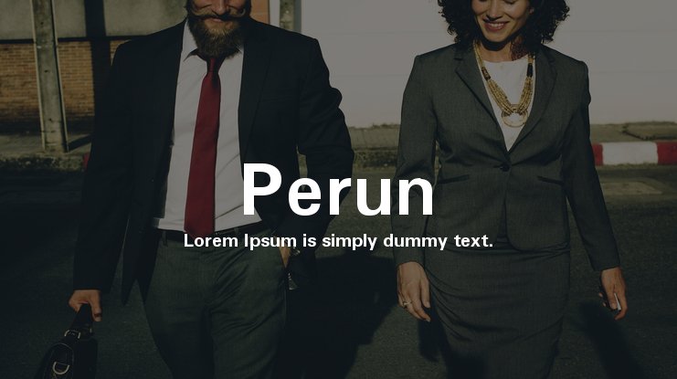 폰트 Perun