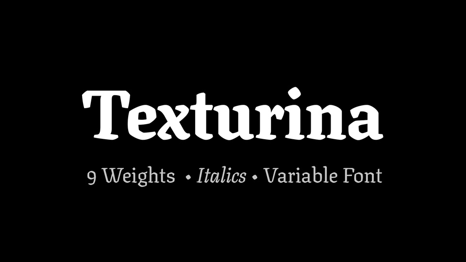 폰트 Texturina