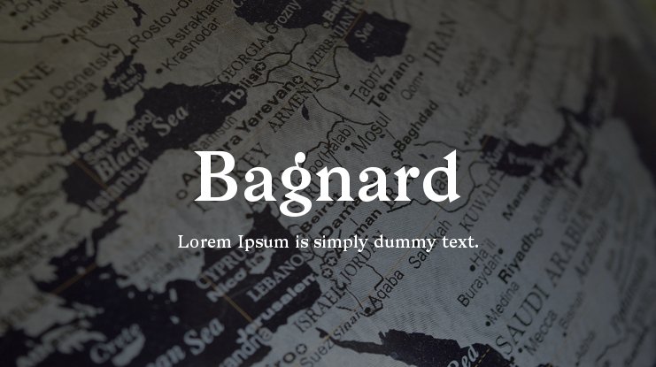 폰트 Bagnard
