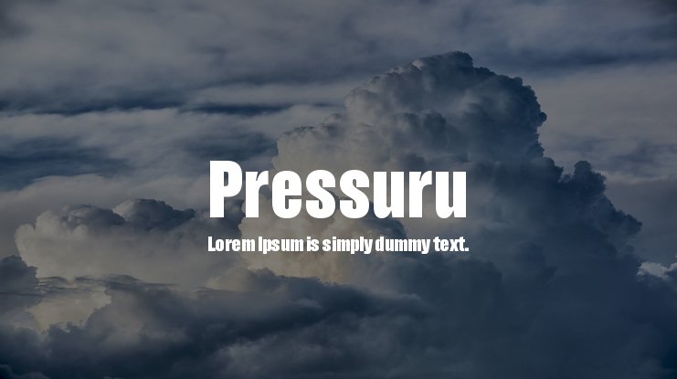 폰트 Pressuru