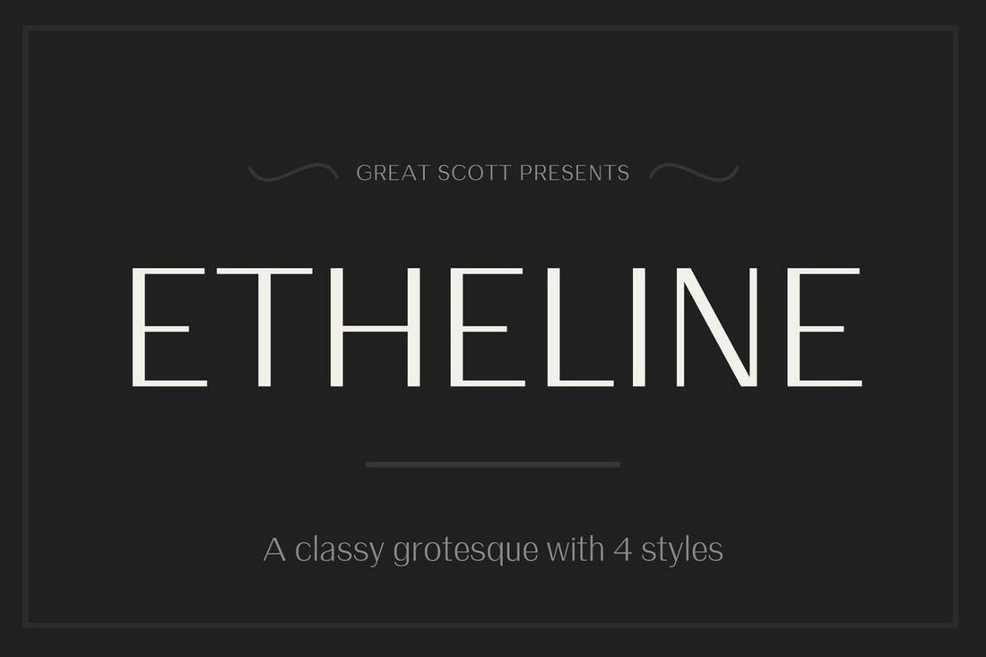 폰트 Etheline