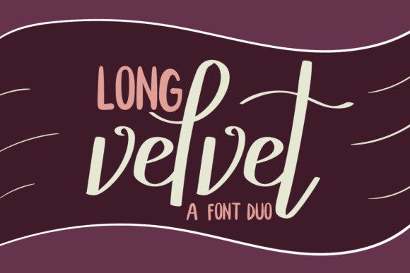 폰트 Long Velvet