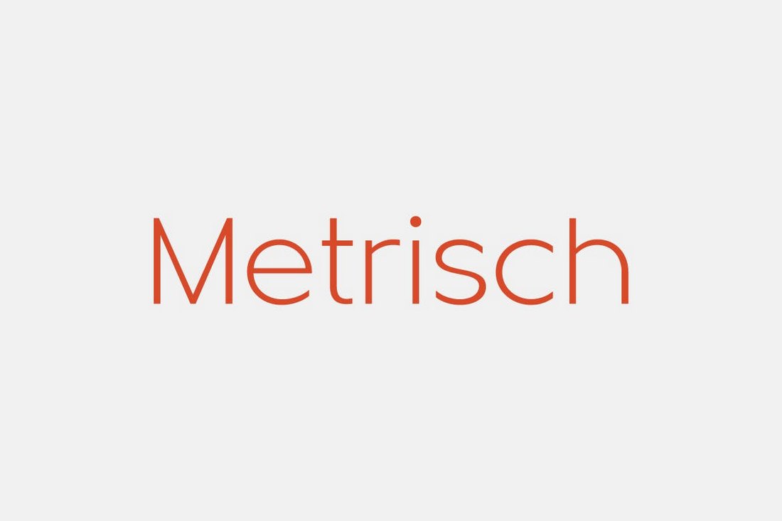 폰트 Metrisch
