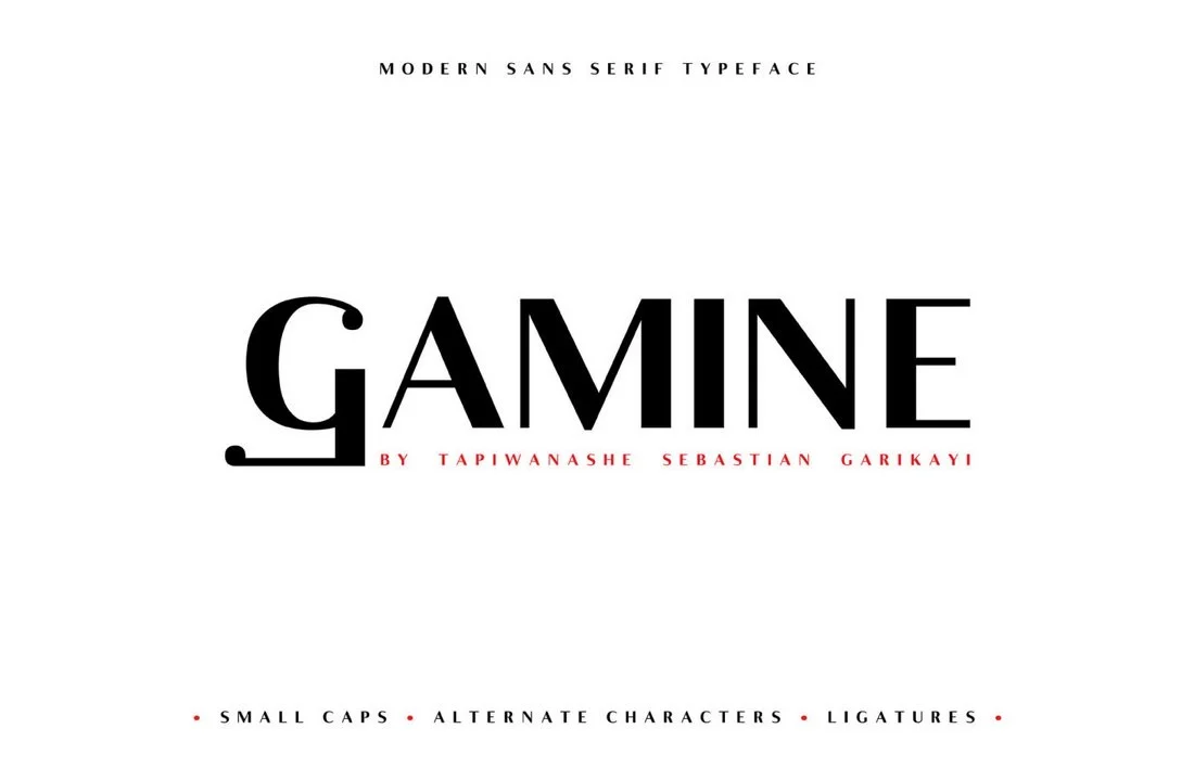 폰트 Gamine
