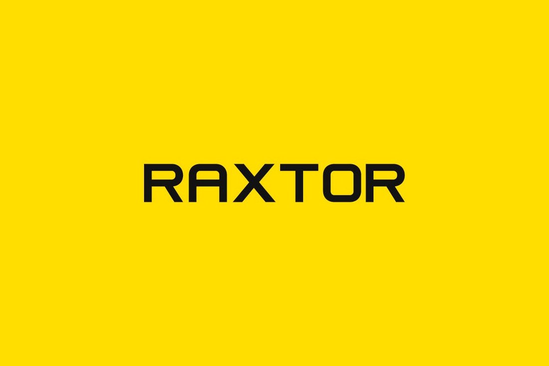 폰트 Raxtor