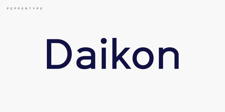폰트 Daikon