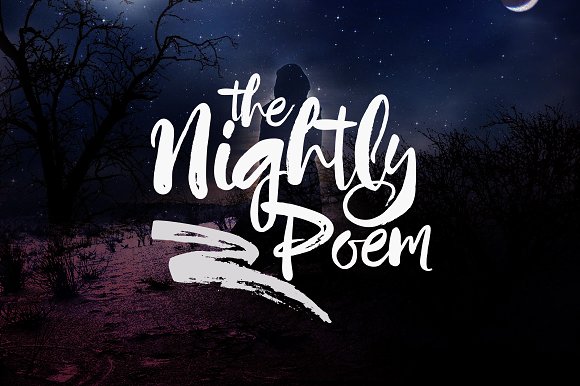 폰트 Nightly Poem