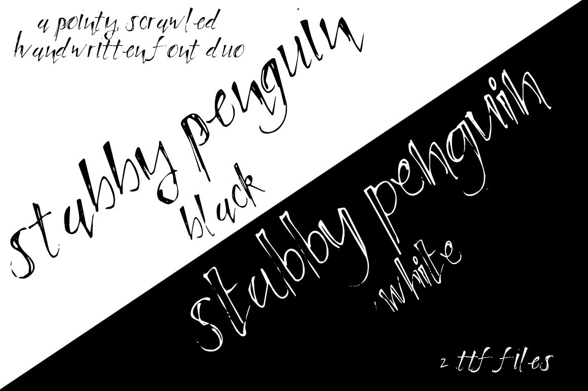 폰트 Stabby Penguin