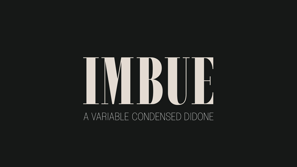 폰트 Imbue