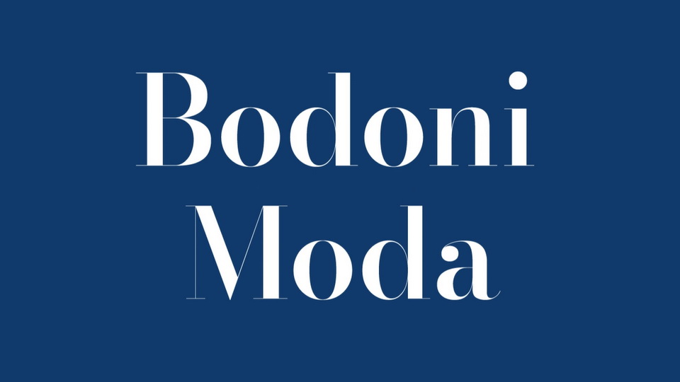 폰트 Bodoni Moda