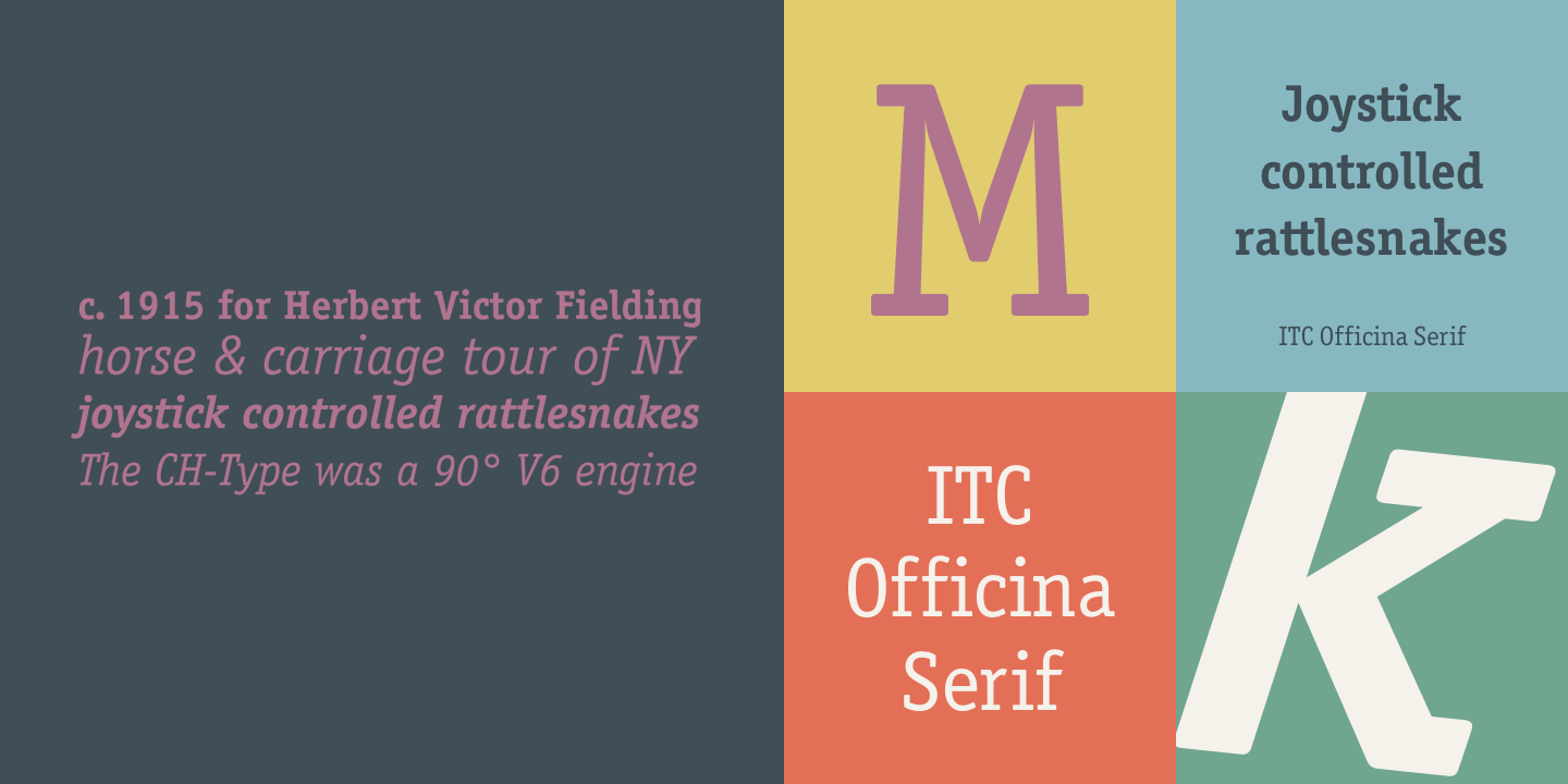 폰트 Officina Serif