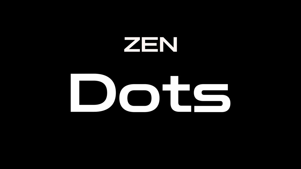 폰트 Zen Dots