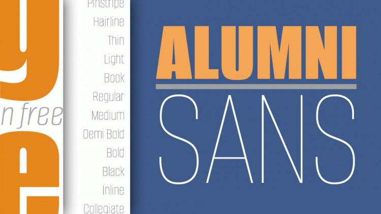 폰트 Alumni Sans