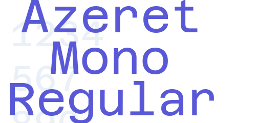 폰트 Azeret Mono