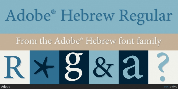 폰트 Adobe Hebrew