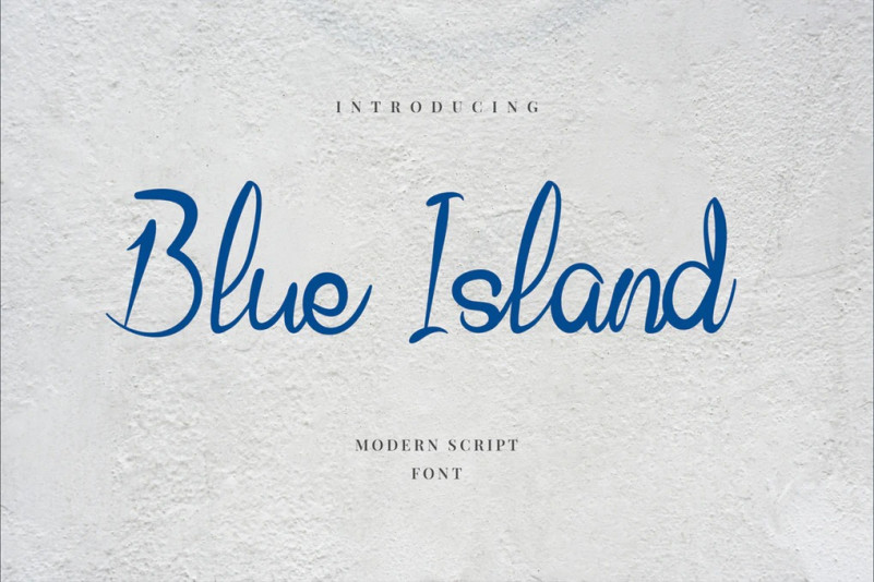 폰트 Blue Island
