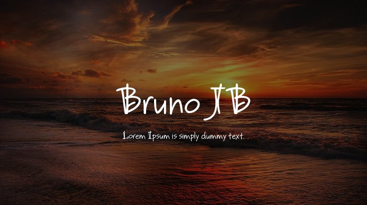 폰트 Bruno JB