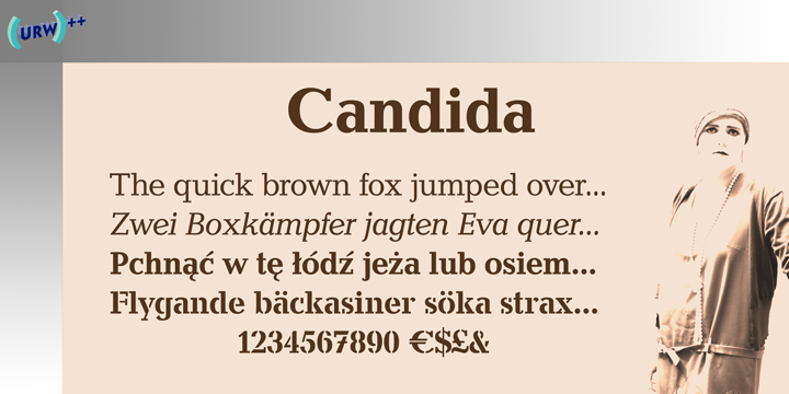 폰트 Candida