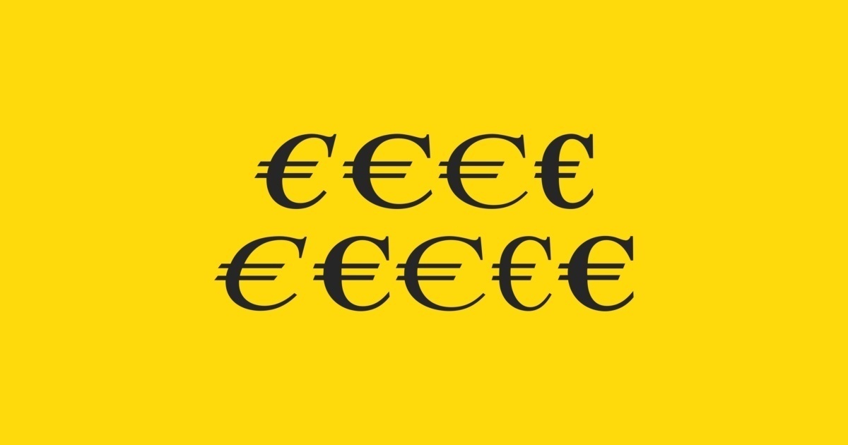 폰트 Euro Serif