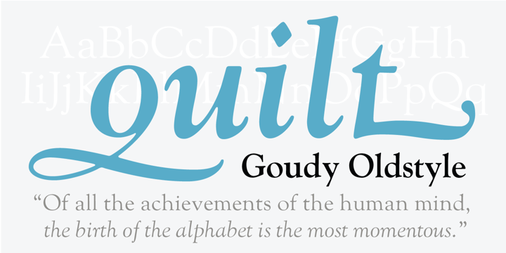 폰트 Goudy Oldstyle