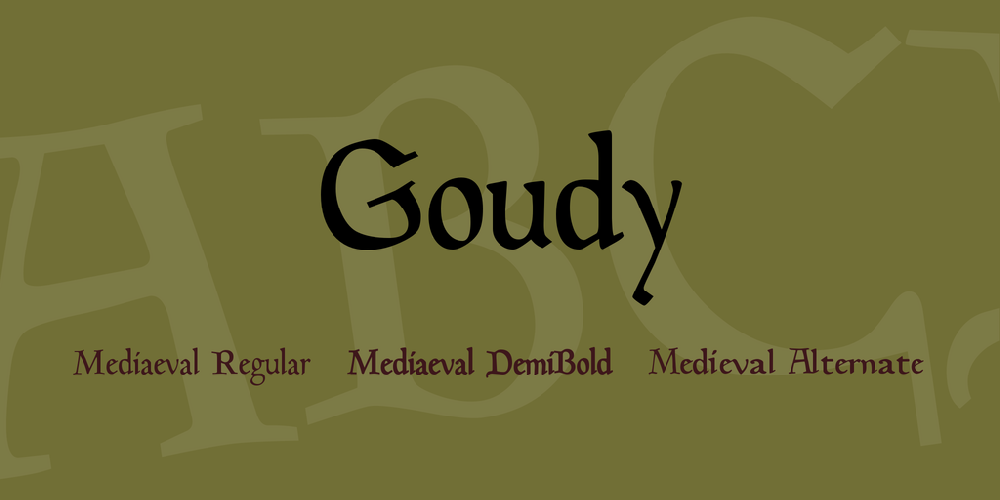 폰트 Goudy