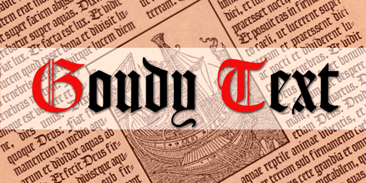 폰트 Goudy Text