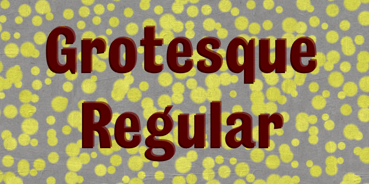 폰트 Grotesque