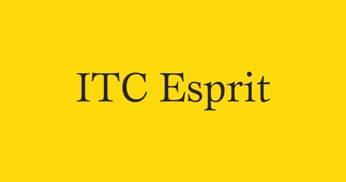 폰트 ITC Esprit