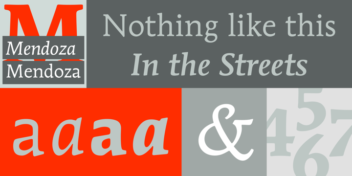 폰트 ITC Mendoza Roman