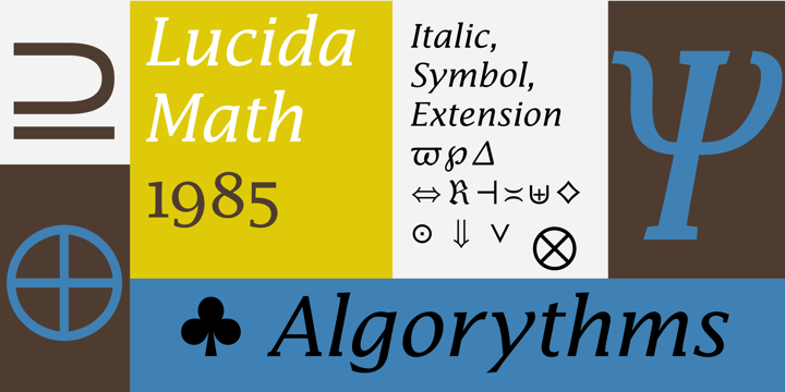 폰트 Lucida Math
