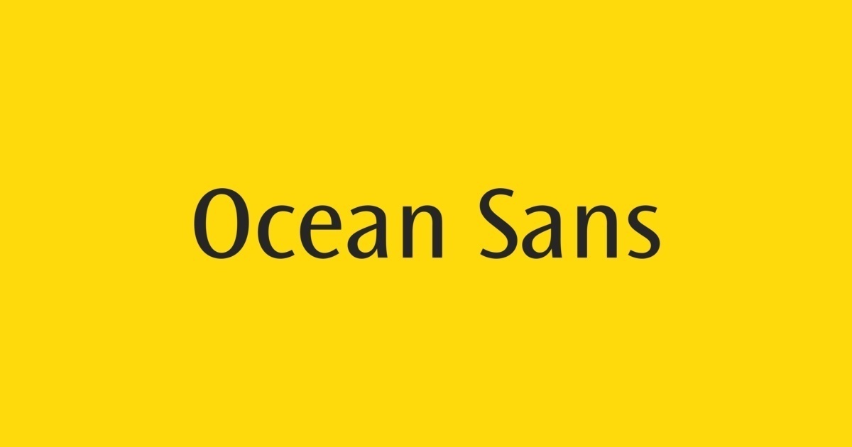 폰트 Ocean Sans