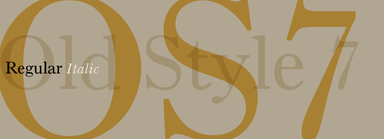 폰트 Old Style 7