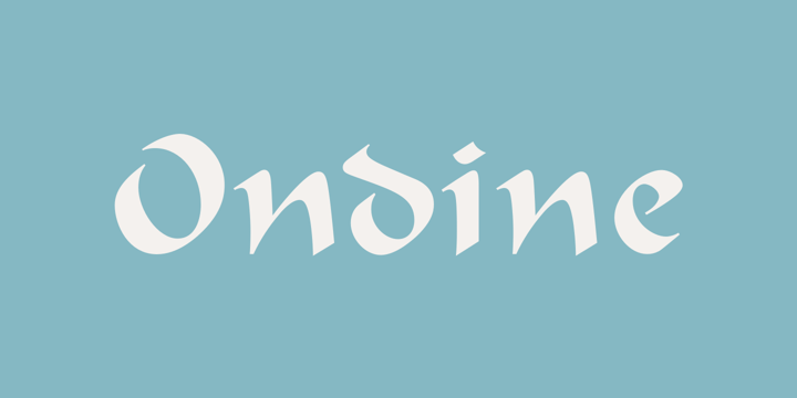 폰트 Ondine